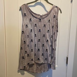 Soulcycle Skull Tank